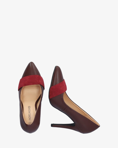 Salón en soft burdeos punta fina