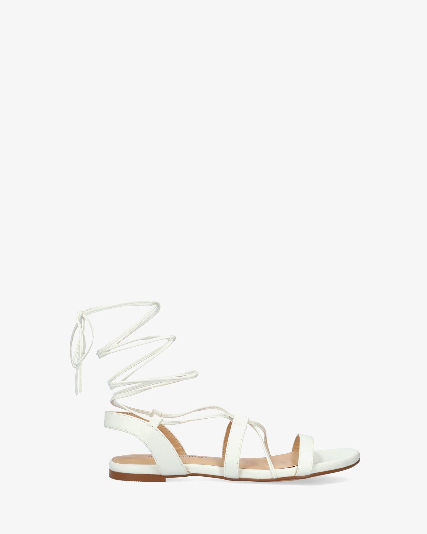 Sandalia plana en soft blanco