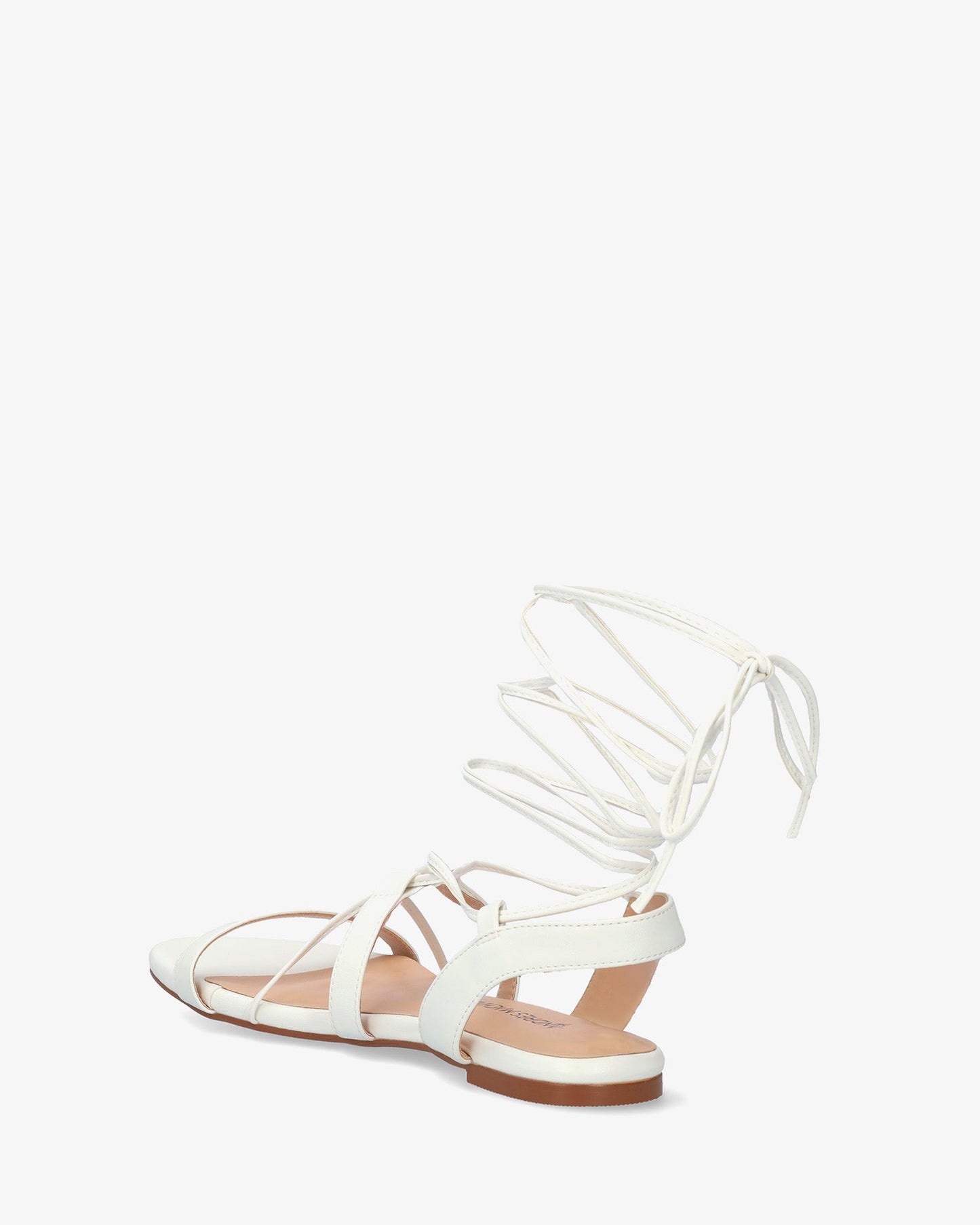 Sandalia plana en soft blanco