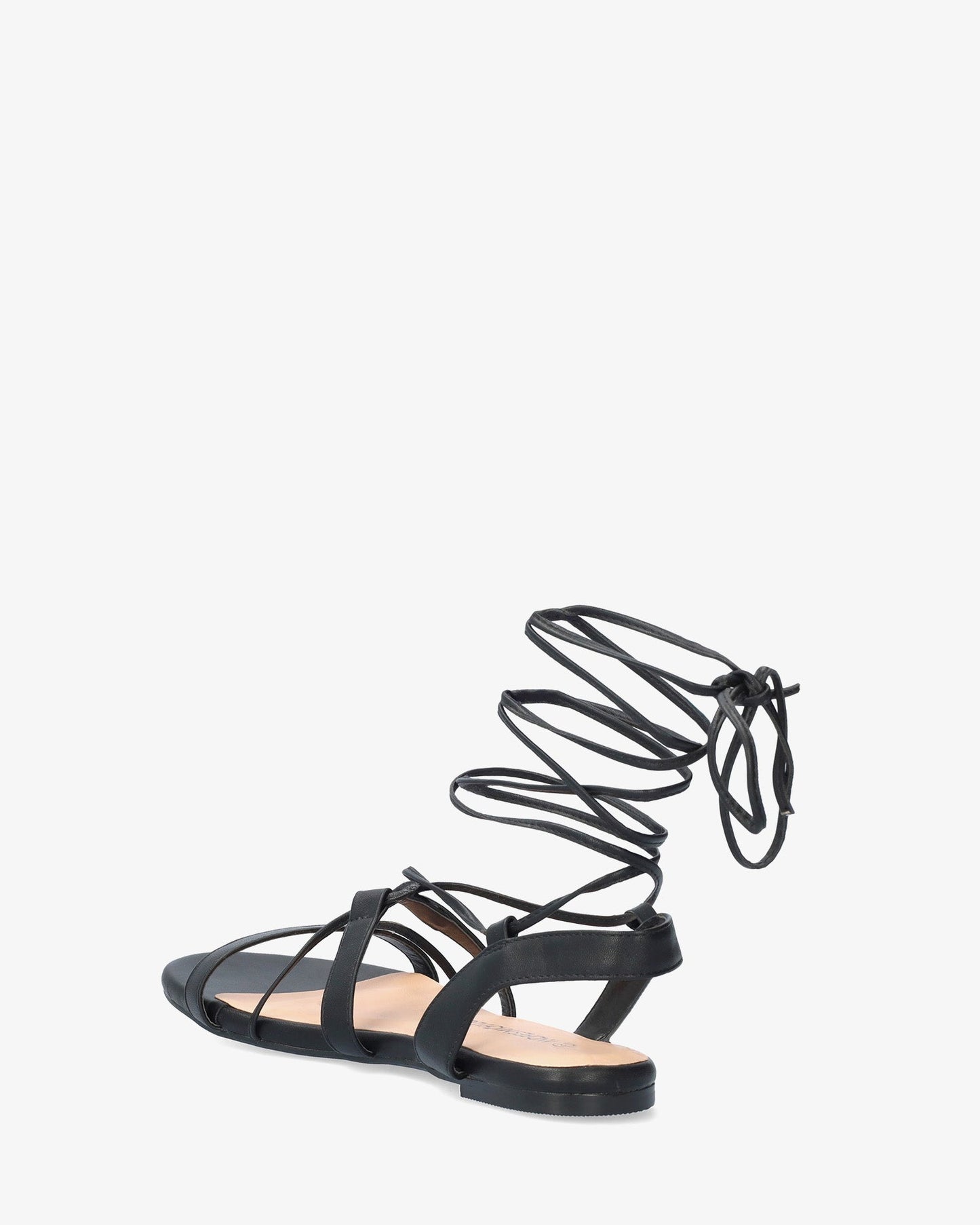 Sandalia plana en soft negro