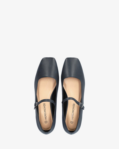 Bailarina plana en soft marino