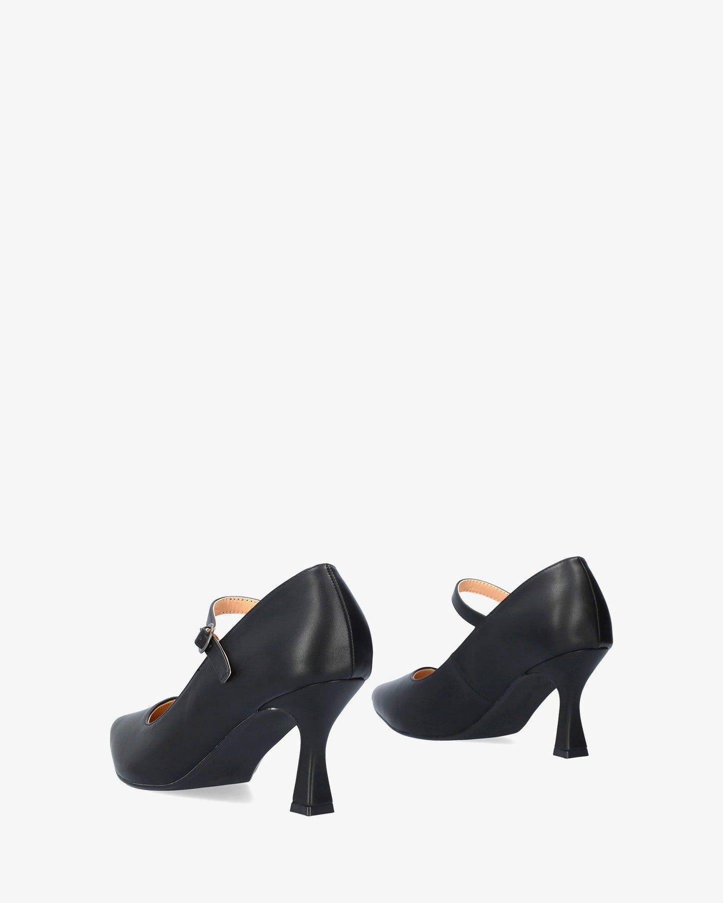 Mary jane con tacón kitten heel en soft negro