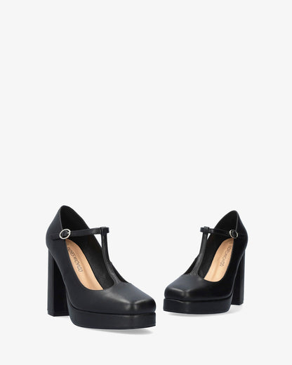 Zapato salomé en soft negro