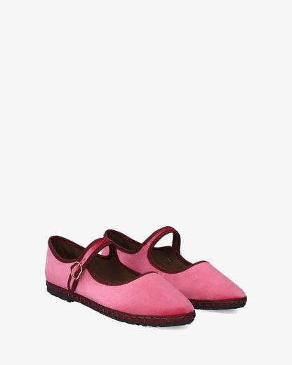 Bailarina de terciopelo en rosa peonía
