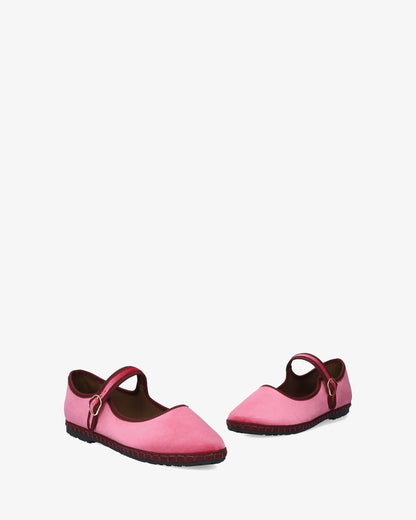 Bailarina de terciopelo en rosa peonía