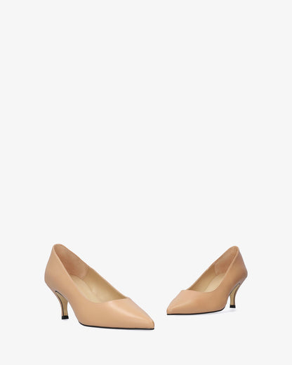 Nude nappa leather salon