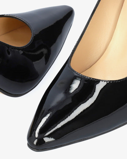 Salón en charol negro