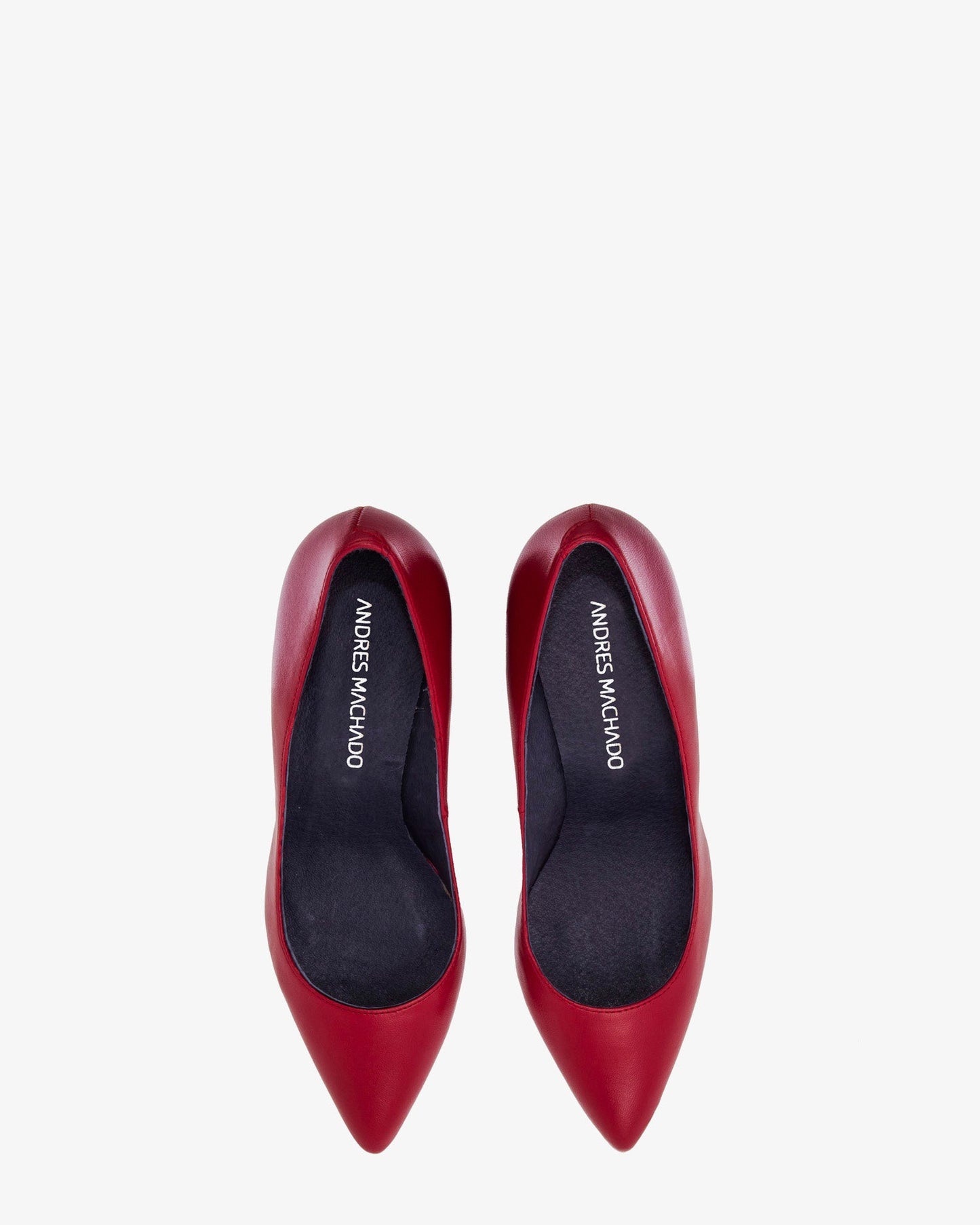 Wine-colored nappa leather heeled shoe