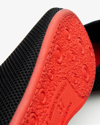 Zapatillas unisex en rejilla negro