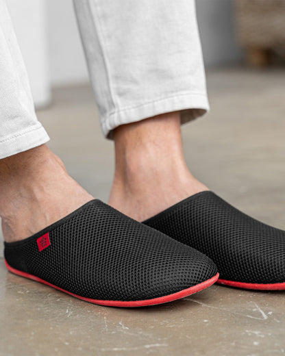 Zapatillas unisex en rejilla negro