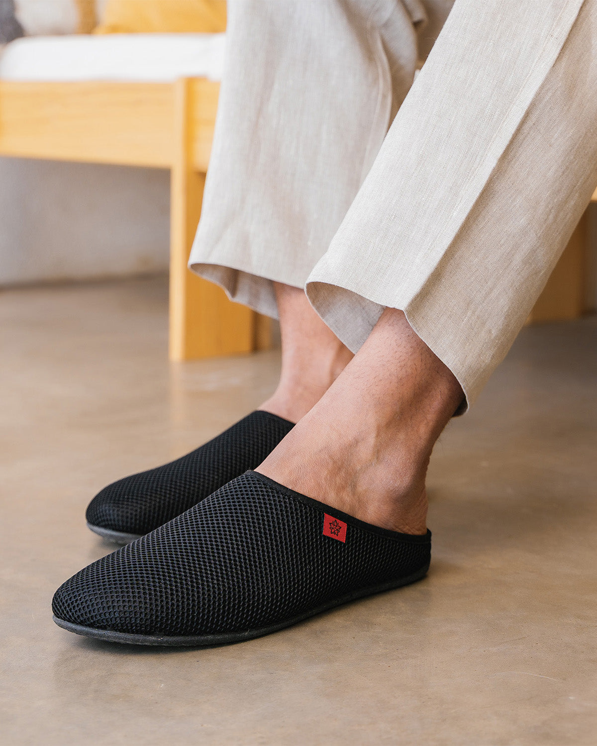 Zapatillas unisex en rejilla negro