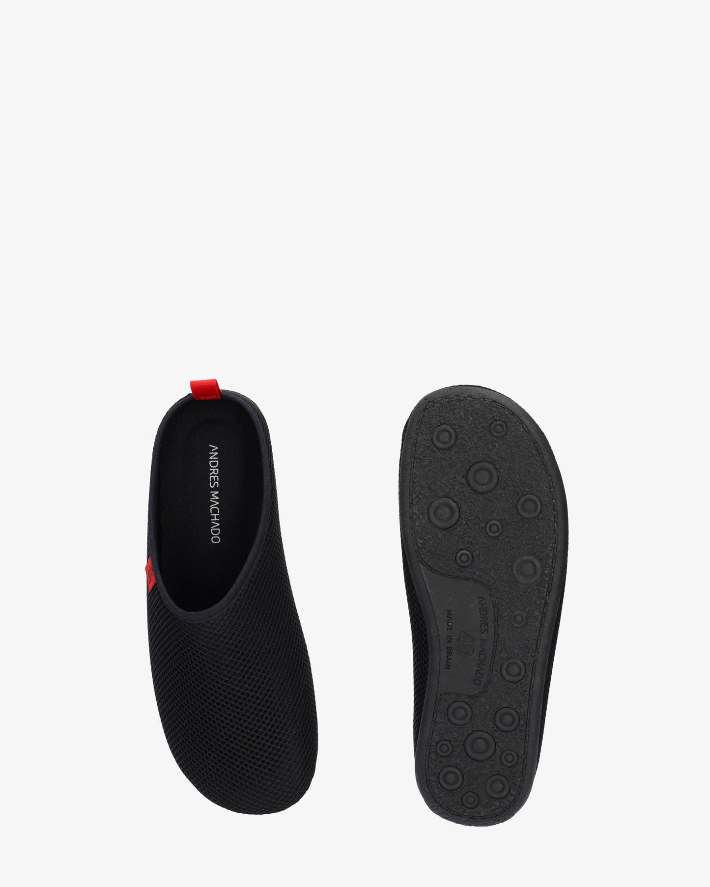 Zapatillas unisex en rejilla negro