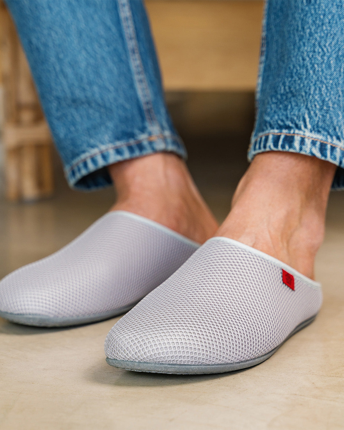 Zapatillas unisex en rejilla gris