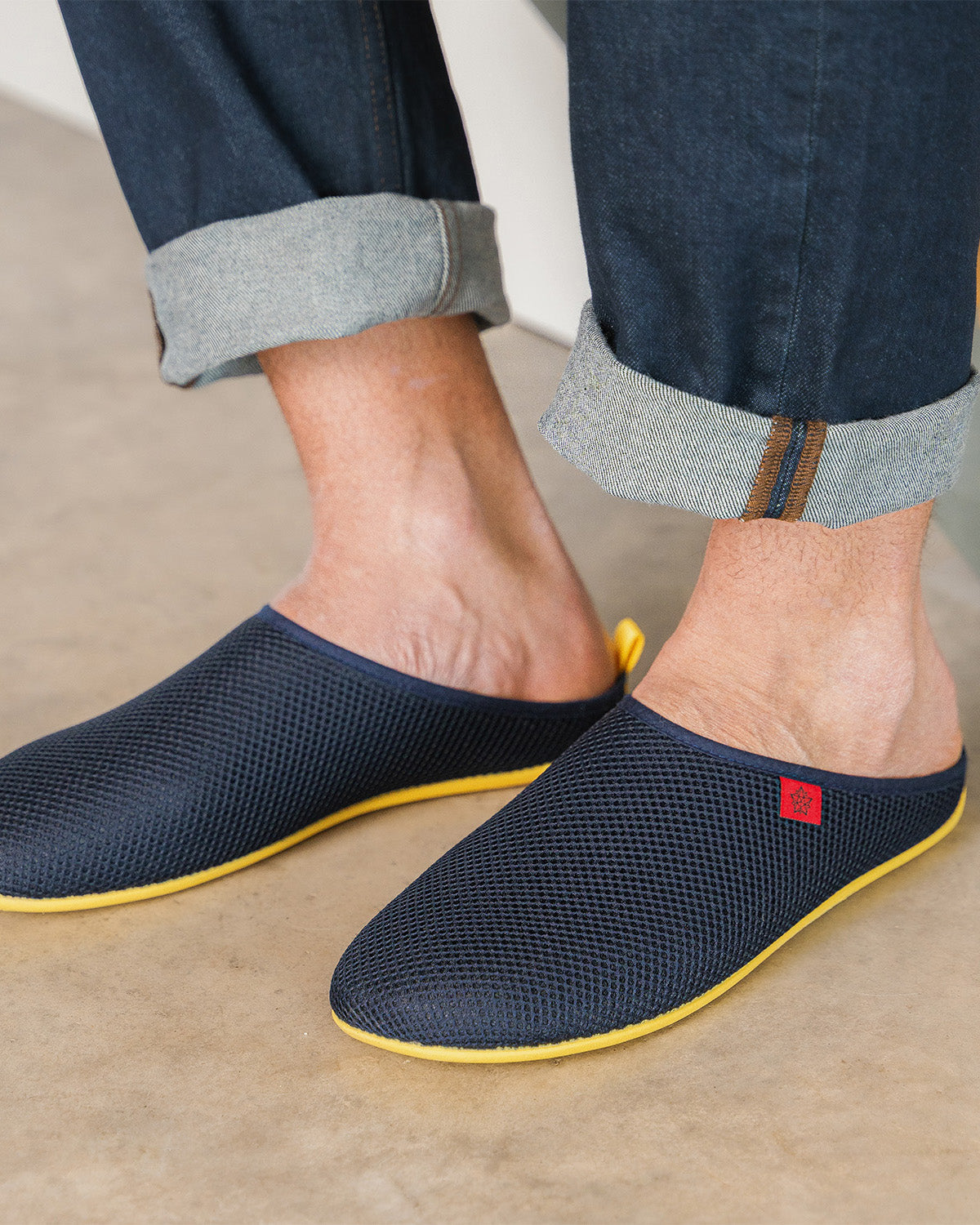 Zapatillas unisex en rejilla marino