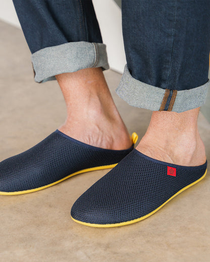 Zapatillas unisex en rejilla marino