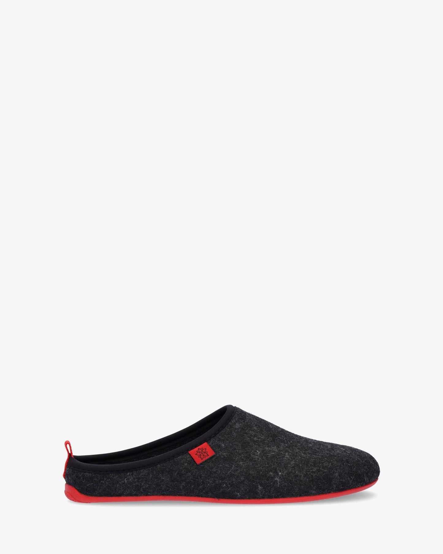 Zapatillas unisex en tejido fieltro negro