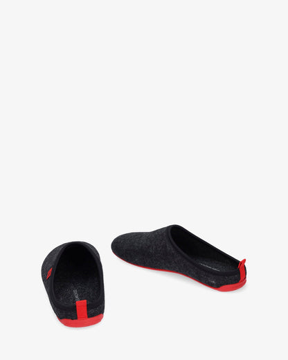 Zapatillas unisex en tejido fieltro negro