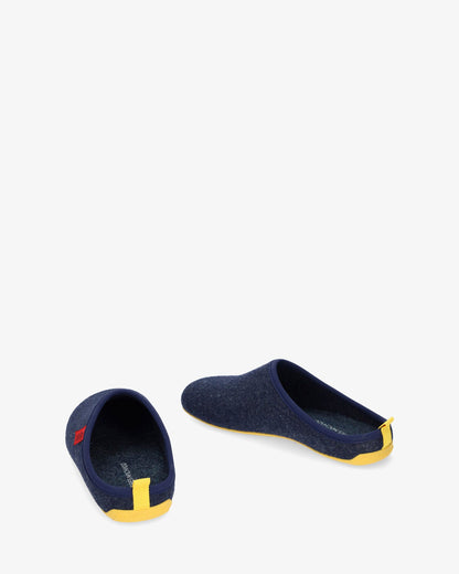 Zapatillas unisex en tejido fieltro azul marino