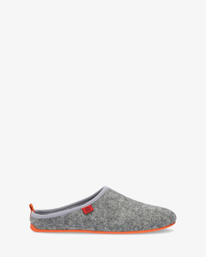 Zapatillas unisex en tejido fieltro gris