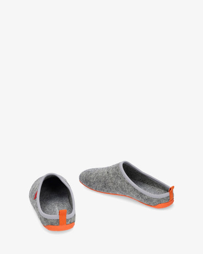 Zapatillas unisex en tejido fieltro gris