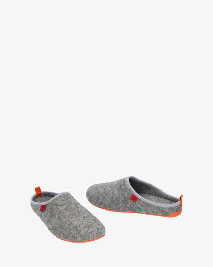 Zapatillas unisex en tejido fieltro gris