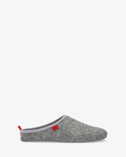 Zapatillas unisex en tejido fieltro gris