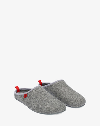 Zapatillas unisex en tejido fieltro gris