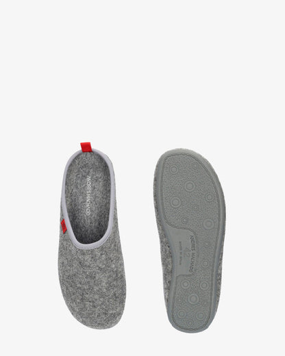 Zapatillas unisex en tejido fieltro gris
