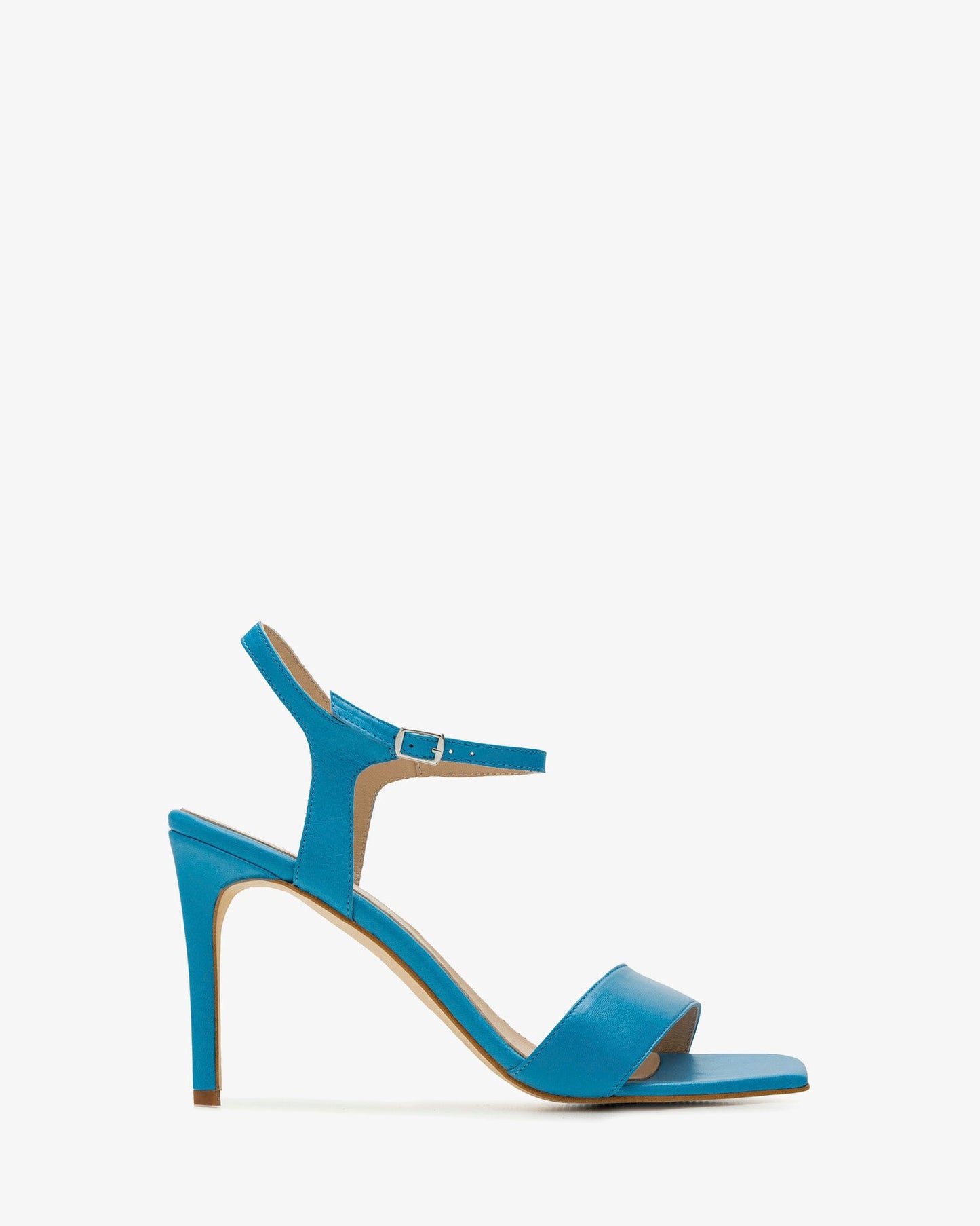 Sandalias de piel azul