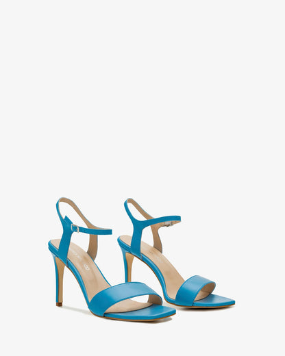 Sandalias de piel azul