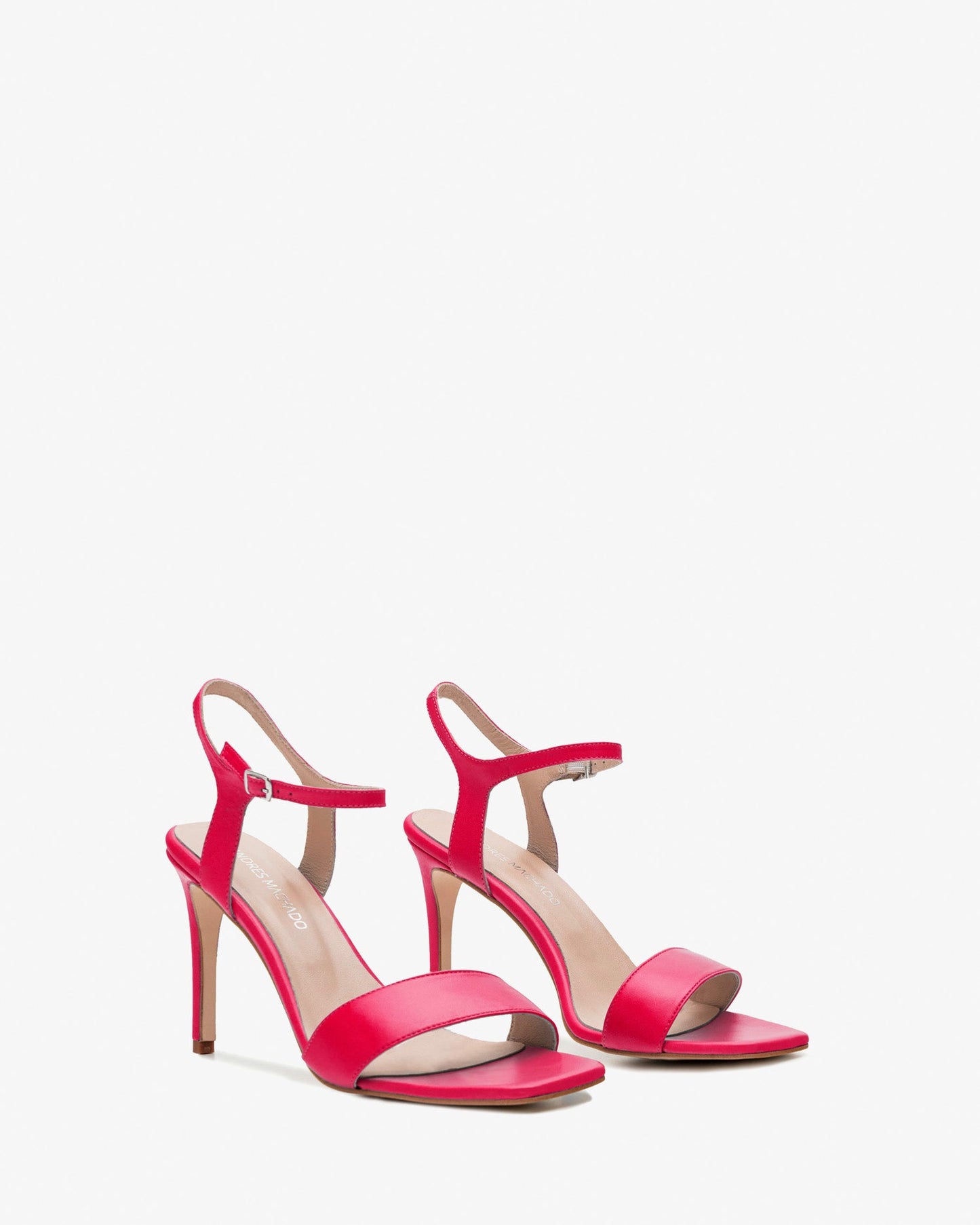 Sandalias de piel fucsia
