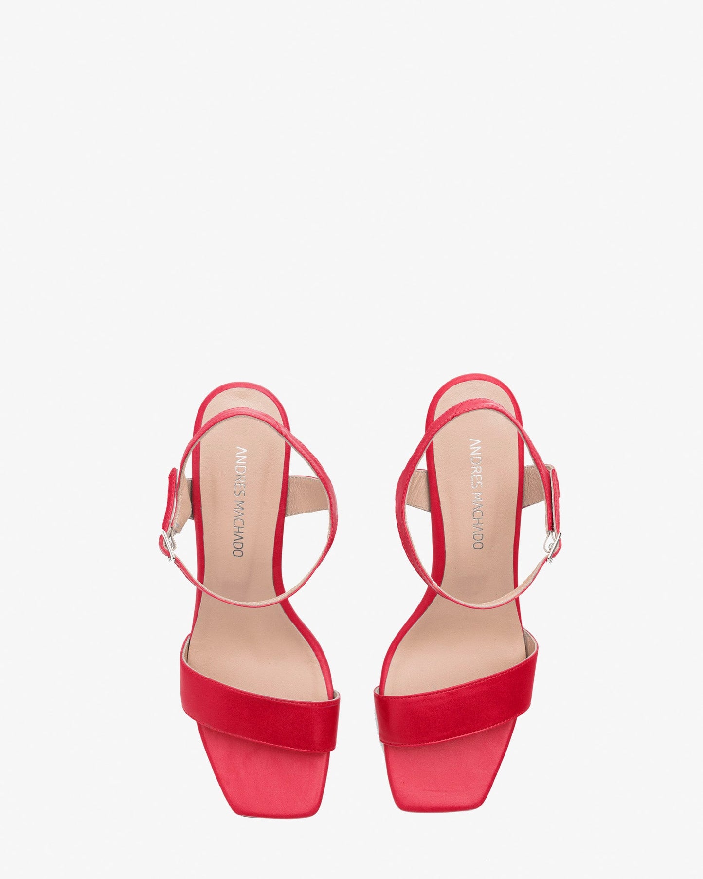 Sandalias de piel fucsia