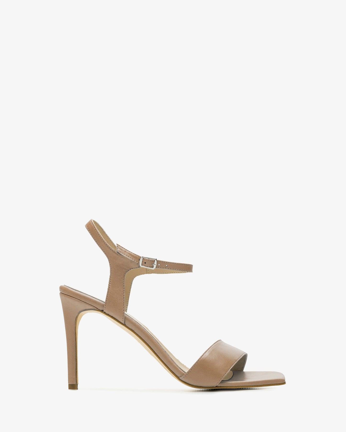 Sandalias de piel nude