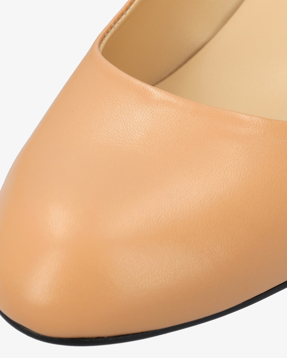 Beige leather lounge