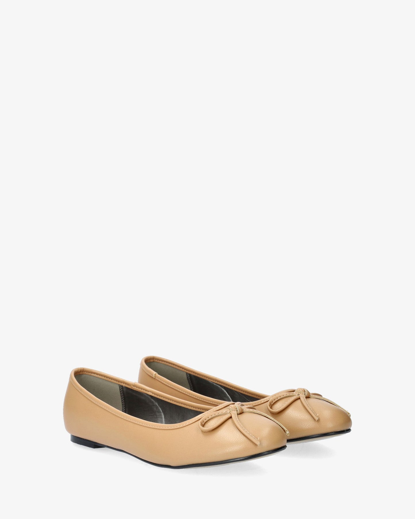 Classic soft beige ballerina flats