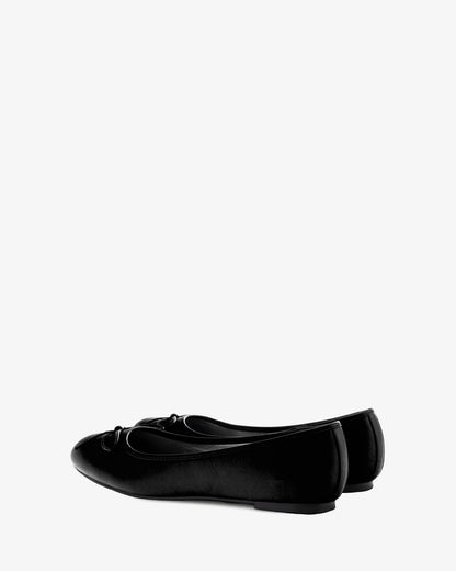Classic soft black ballerina flats