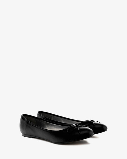 Classic soft black ballerina flats