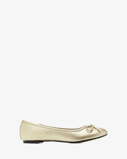 Classic soft gold ballerina flats