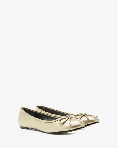 Classic soft gold ballerina flats