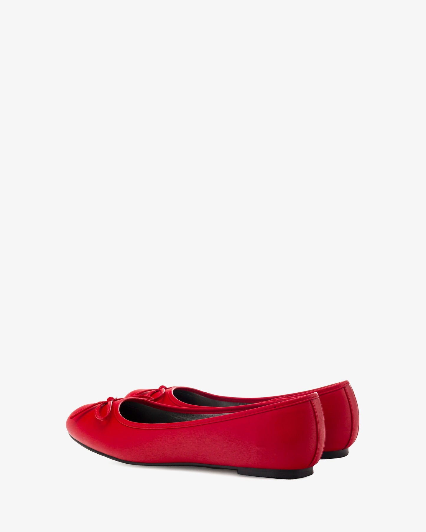 Classic soft red ballerina flats
